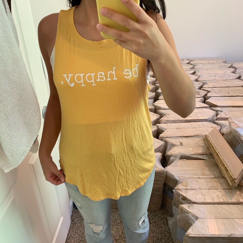 Be happy tank top